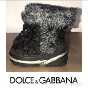 Auth Dolce & Gabbana Baby winter boots Sz 5